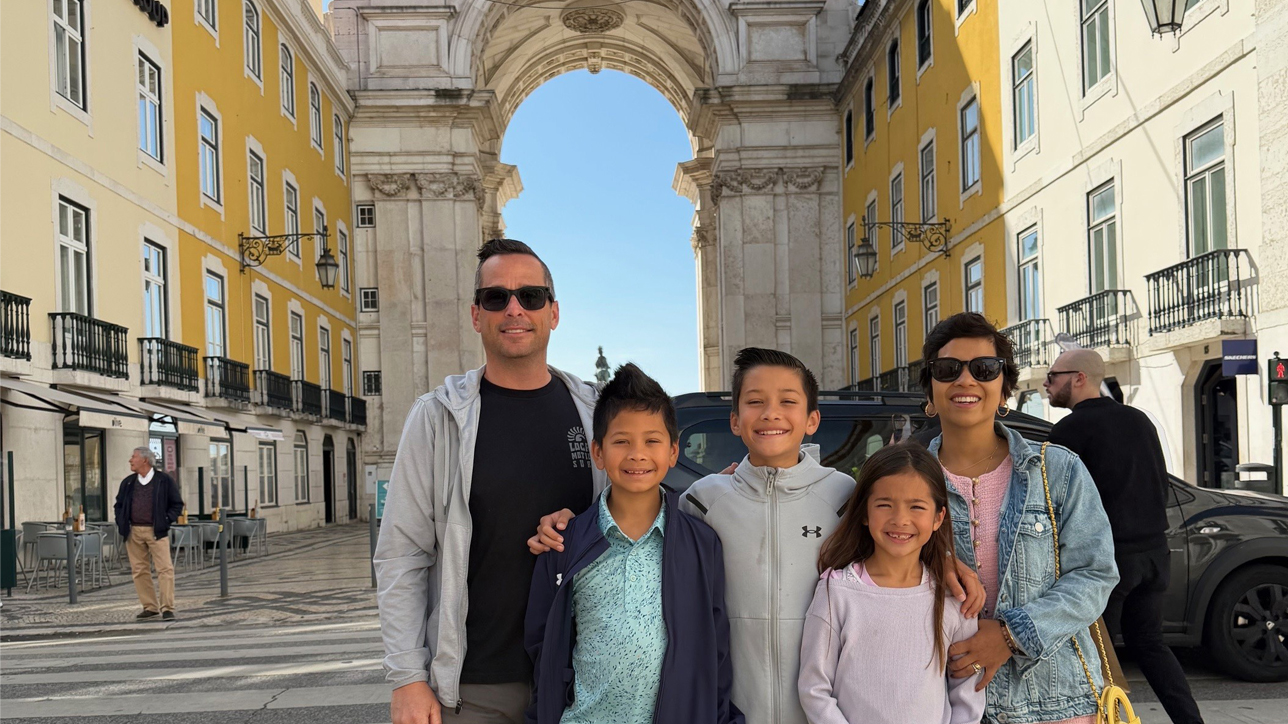 Photo of Rusty Smith and Family in Lisbon Portugal